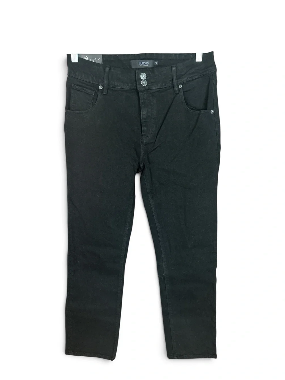 NWT Hudson Women's Double-Button Flap Pocket Jeans in Pitch Black (Size 10/30)